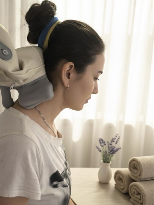 Масажер для спини та шиї з підігрівом та USB зарядкою