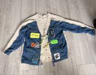 Sweter wełniano-jeans