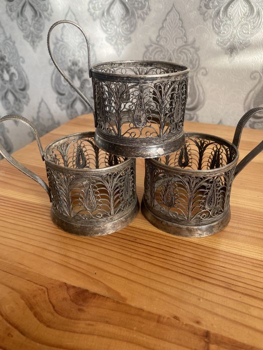 Подстаканники «капля» скань.