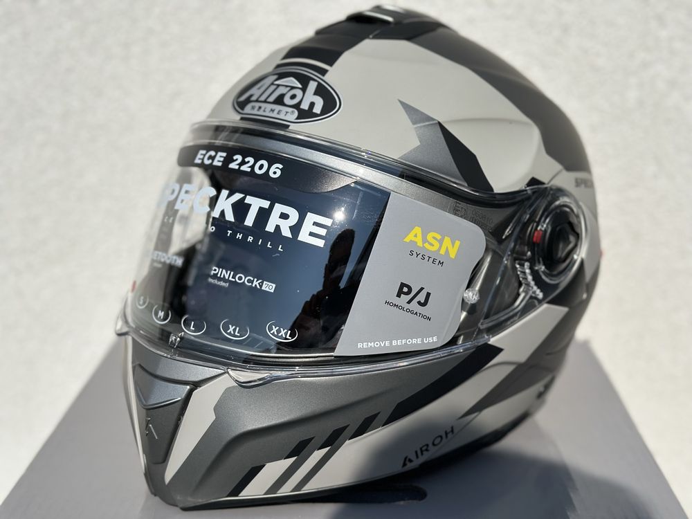 Szczekowy kask motocyklowy AIROH Specktre clever rozmiar XS, PROMOCJA!