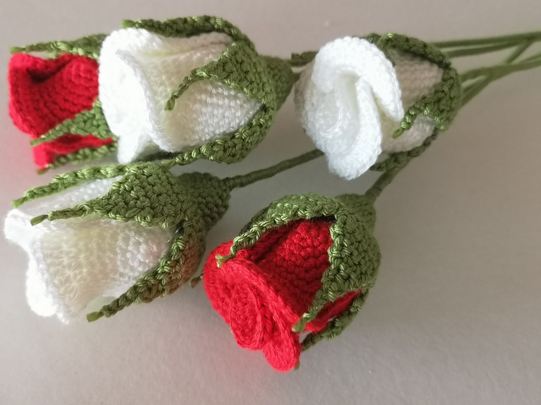 Rosas em crochet