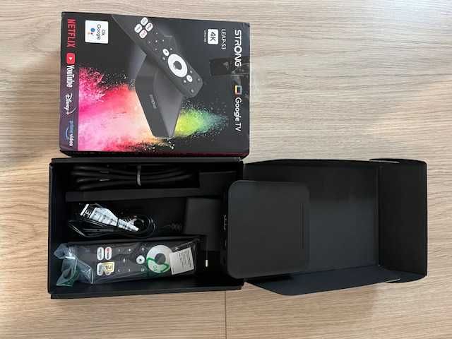 Android odtwarzacz multimedialny 4k smart strong leap-s3 google tv