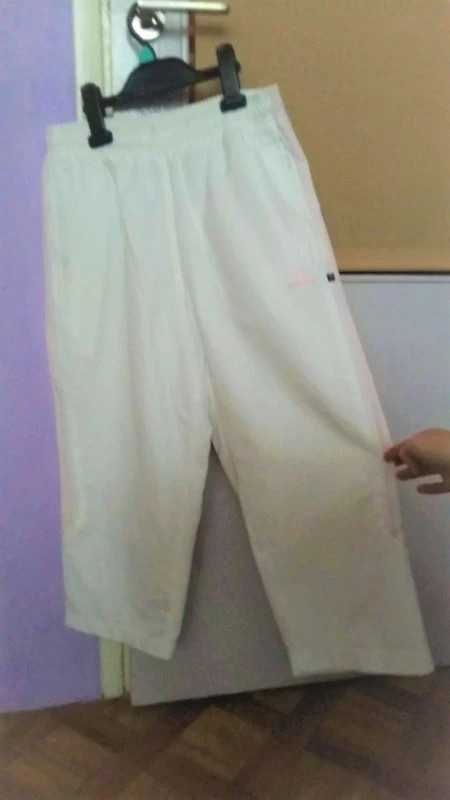 Spodnie 3/4 spodenki dresy białe Adidas