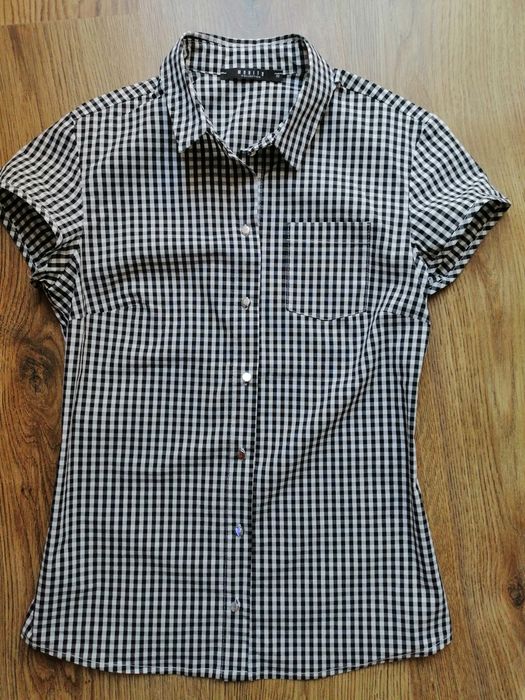 32/XXS/ elegancka koszula z kołnierzykiem Mohito / krata