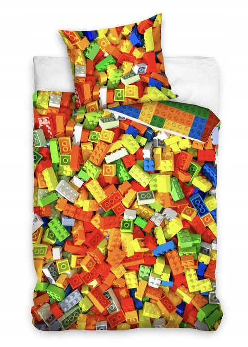 KOMPLET POŚCIELI Dziecięcej  140x200CM Klocki