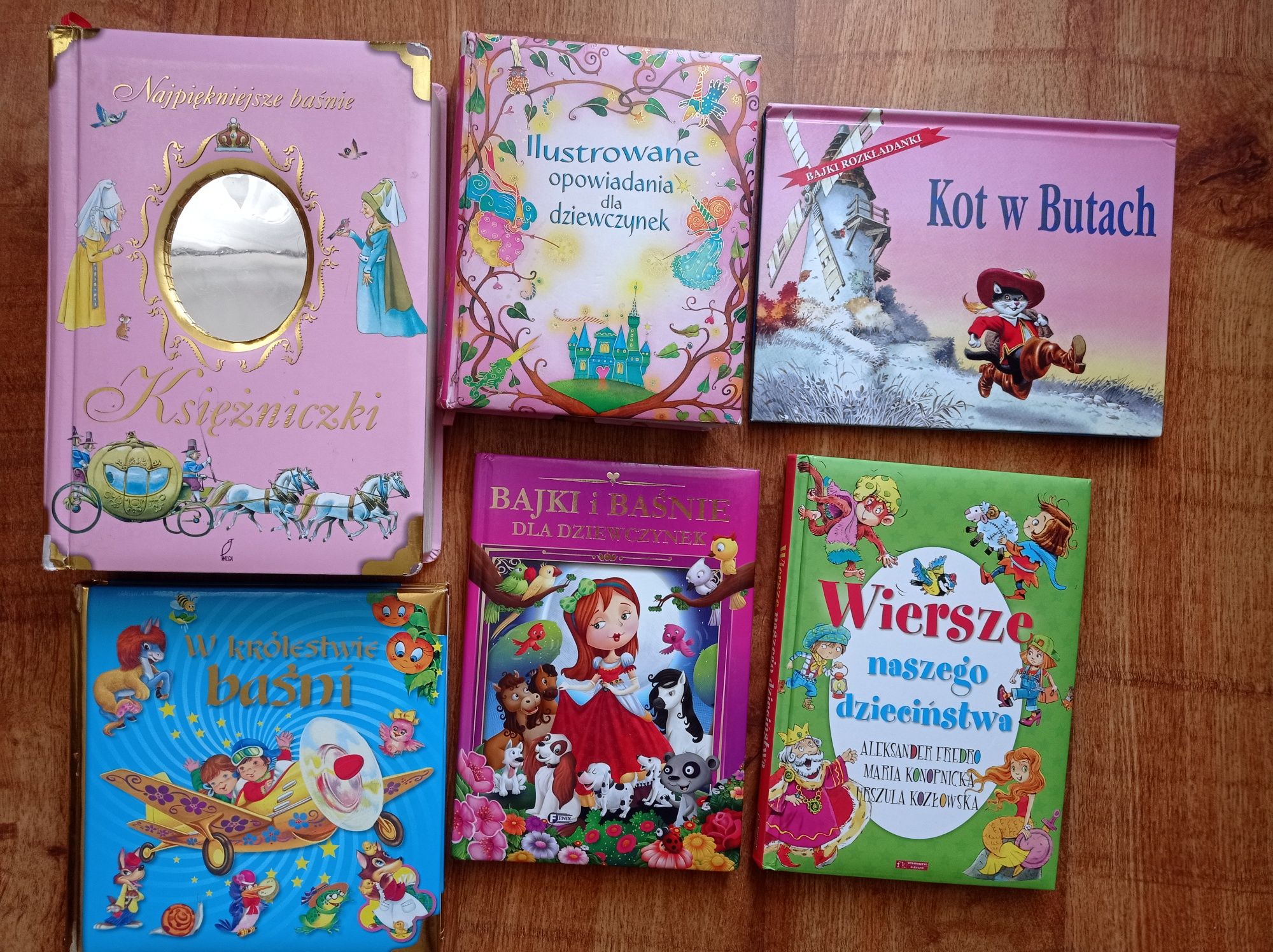 Zestaw książek - 6 sztuk. Baśnie i bajki, księżniczki. Twarda oprawa