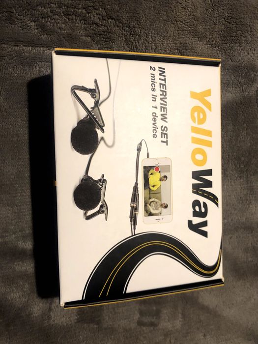 yelloway interview set - комплект з двох петличних мікрофонів