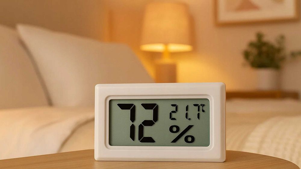 Higrometr termometr cyfrowy LCD 2w1 do pomiaru wilgotności temperatury