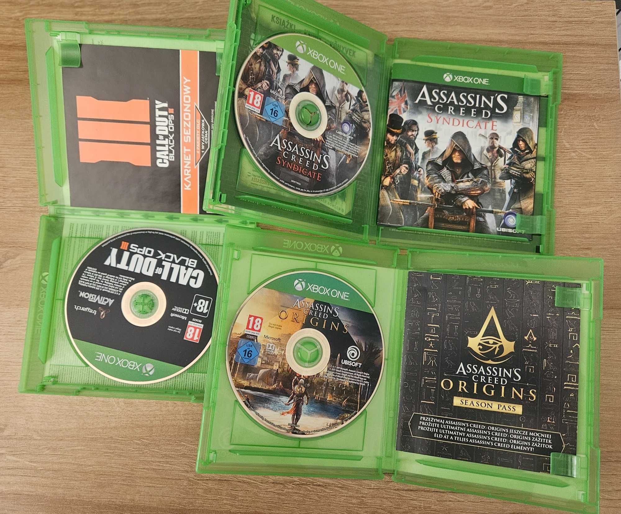 Call of duty Black ops, assassin's creed assassin's creed syndicate