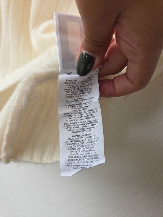 Colete de malha da Mo, tamanho L