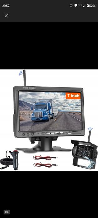 Kamera cofania z monitorem 7 cali