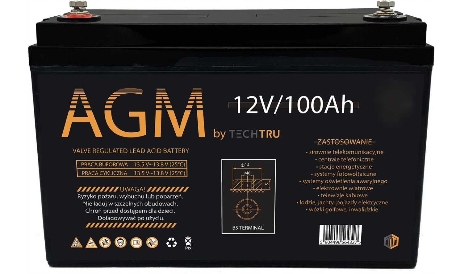 Akumulator AGM 12V 100Ah