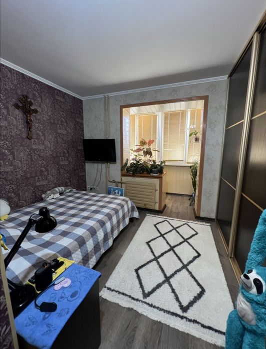 Продам 3ком.квартиру Левый берег. Микрорайон 9 ОСББ. С видом на  лес!