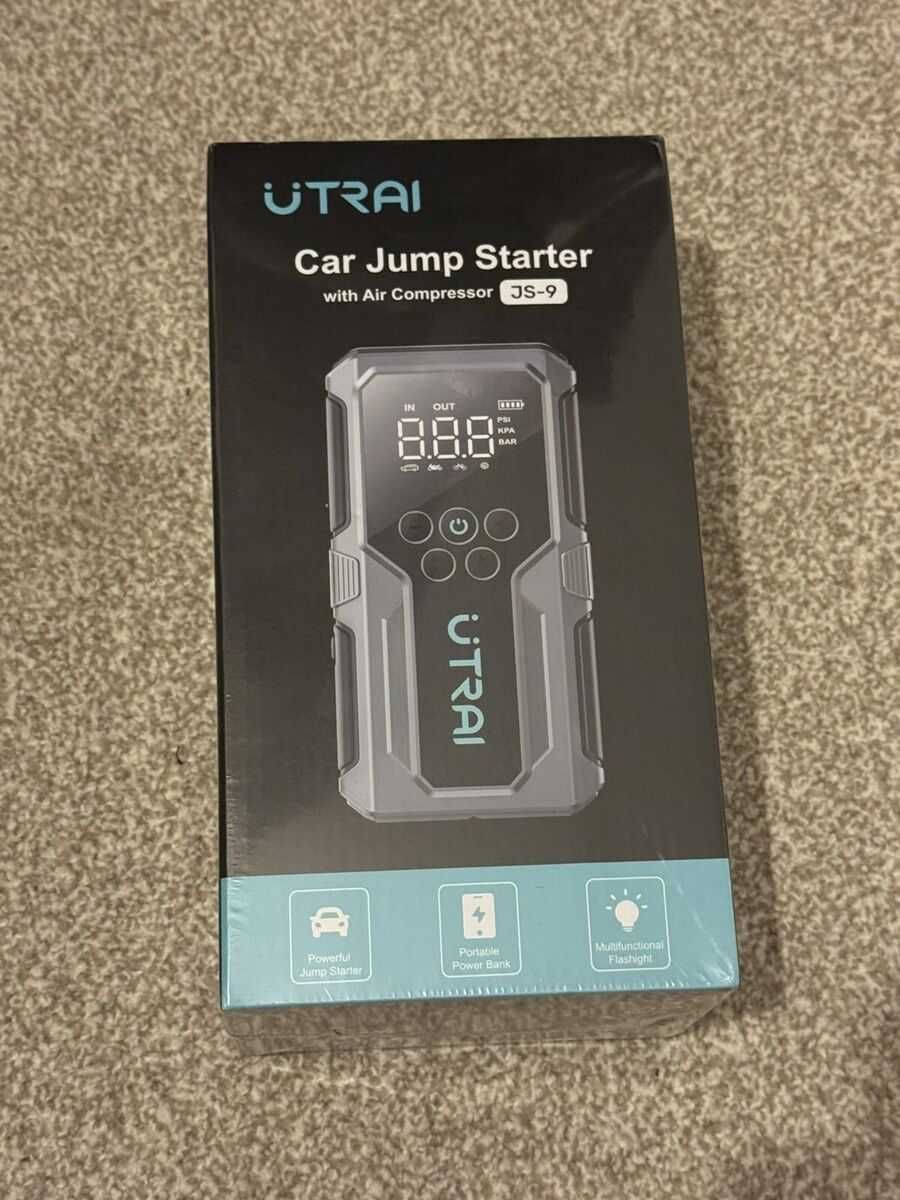 Urządzenia rozruchowe Utrai JS9, 4w1 kompresor latarka powerbank