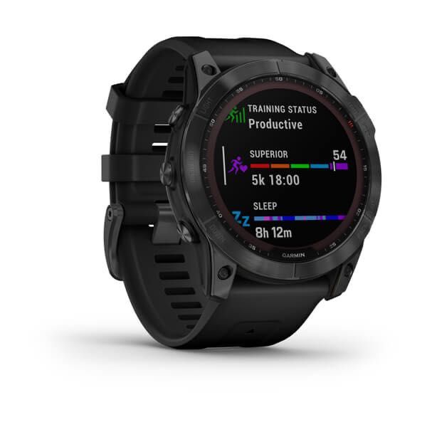 Garmin Fenix 7X Solar niebieskoszary z czarnym paskiem - APEX24 Gdynia