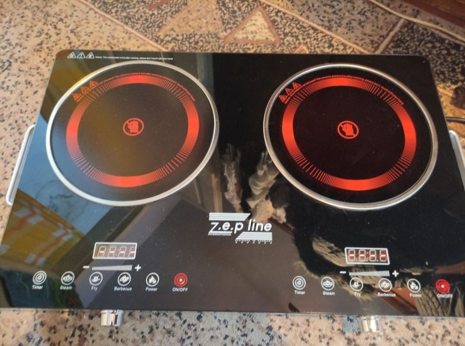 НЕМЕЦКАЯ инфракрасная плита Z.E.P Line zp-062(2200+2200 вт) 2х ком.
