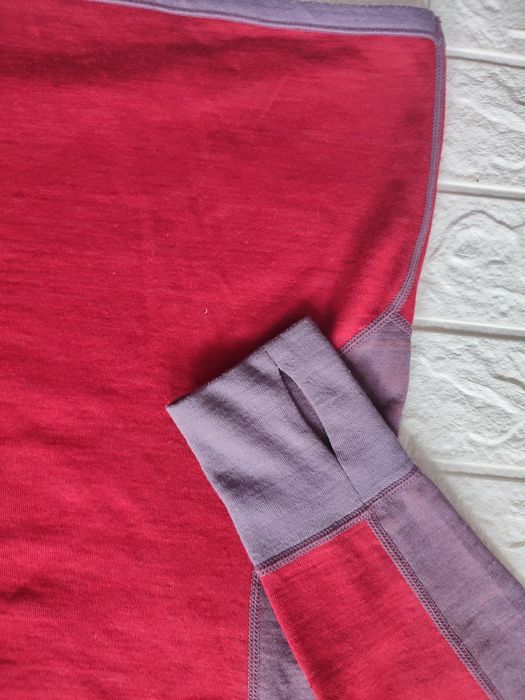 Damska bluzka termoaktywna Heldre dwuwarstwowa merino 100% XL czerwona