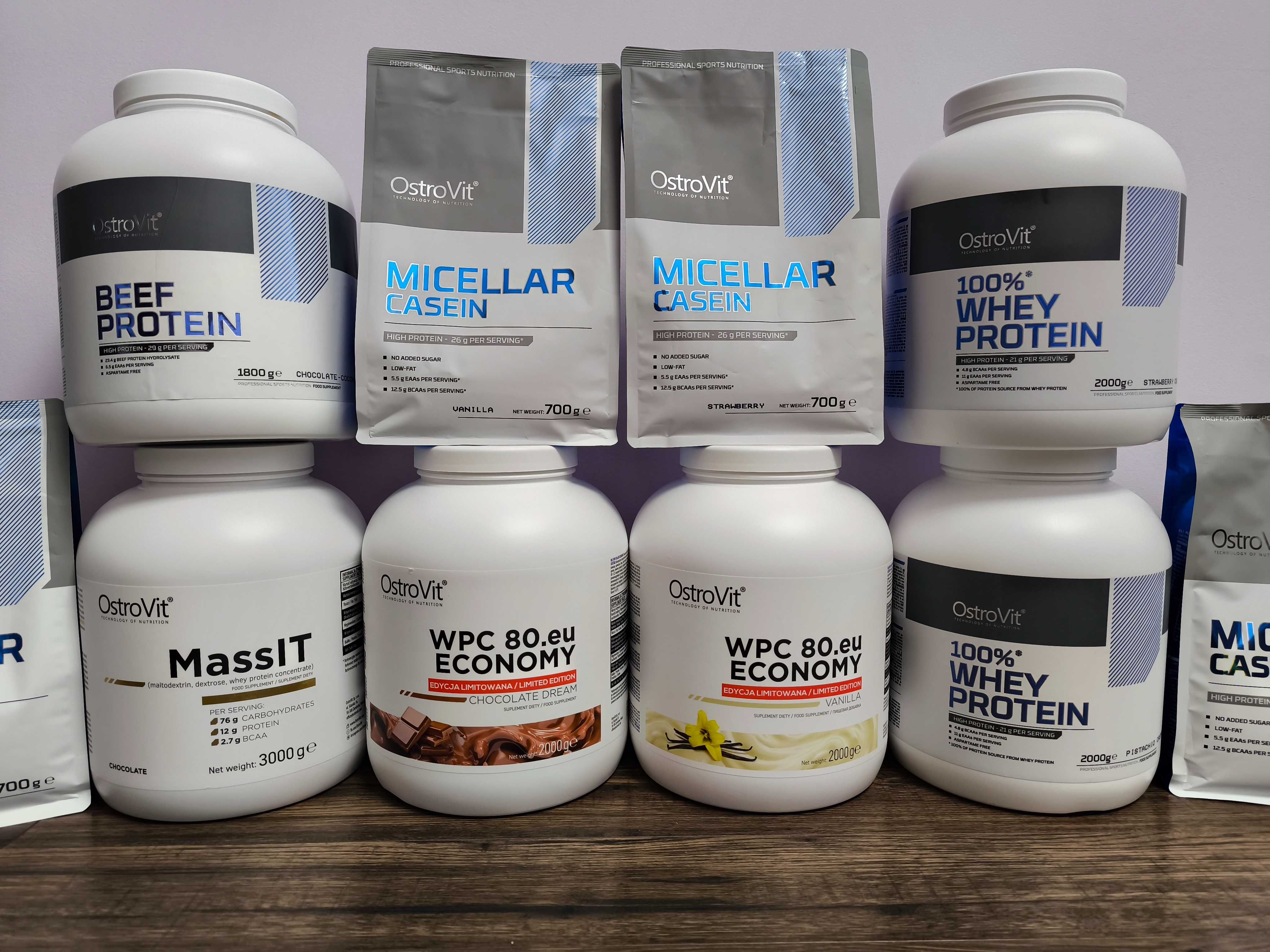 Амінокислоти BCAA EAA OstroVit креатин протеїн Optimum Nutrition