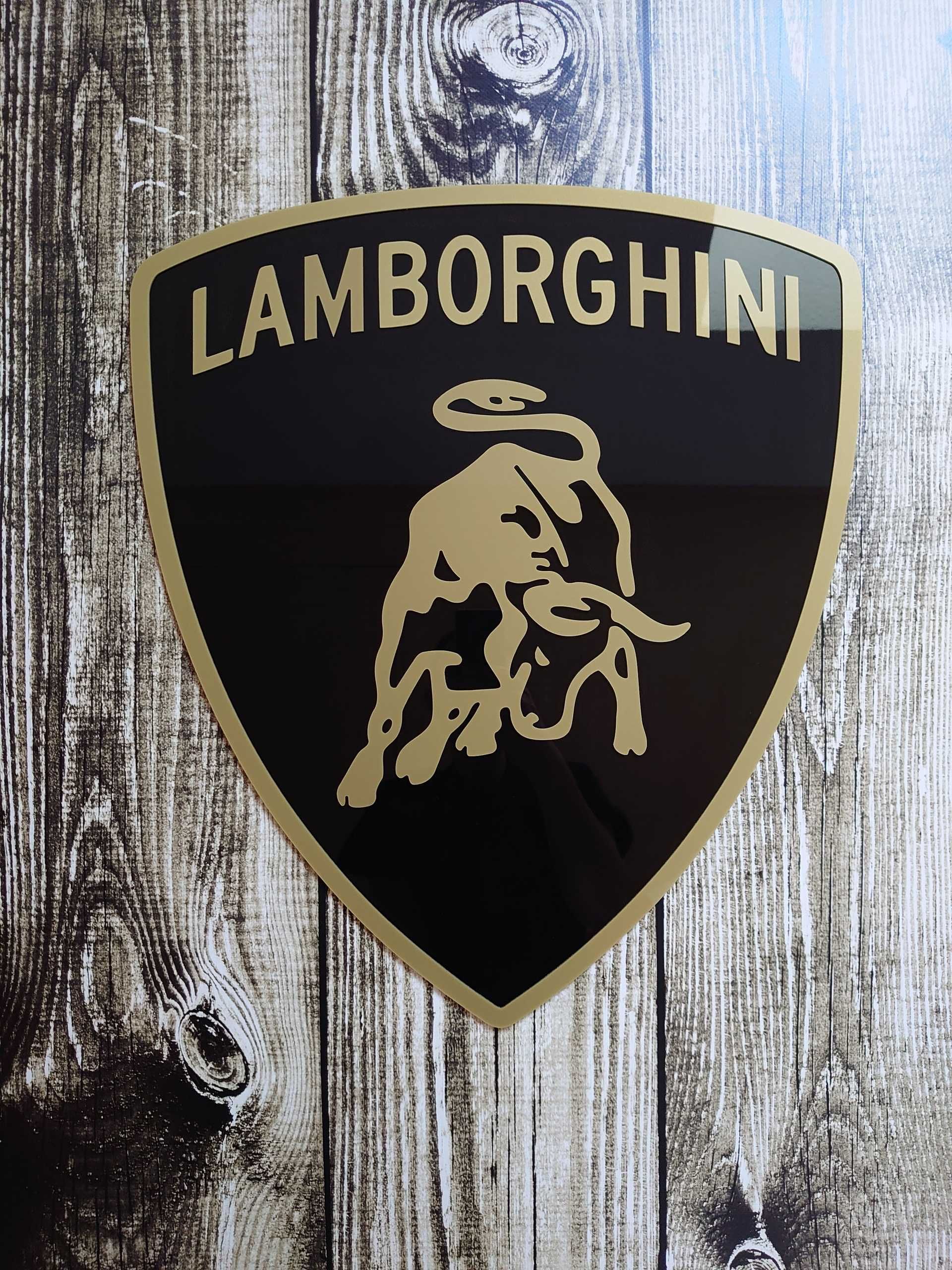 Lamborghini logo na ścianę idealny na prezent dla męża chłopaka