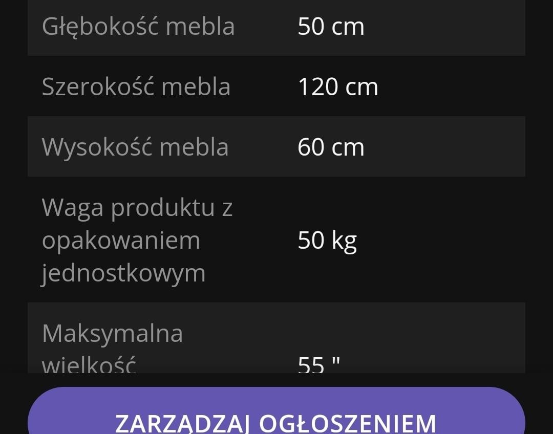 Zestaw mebli - komoda i szafka rtv