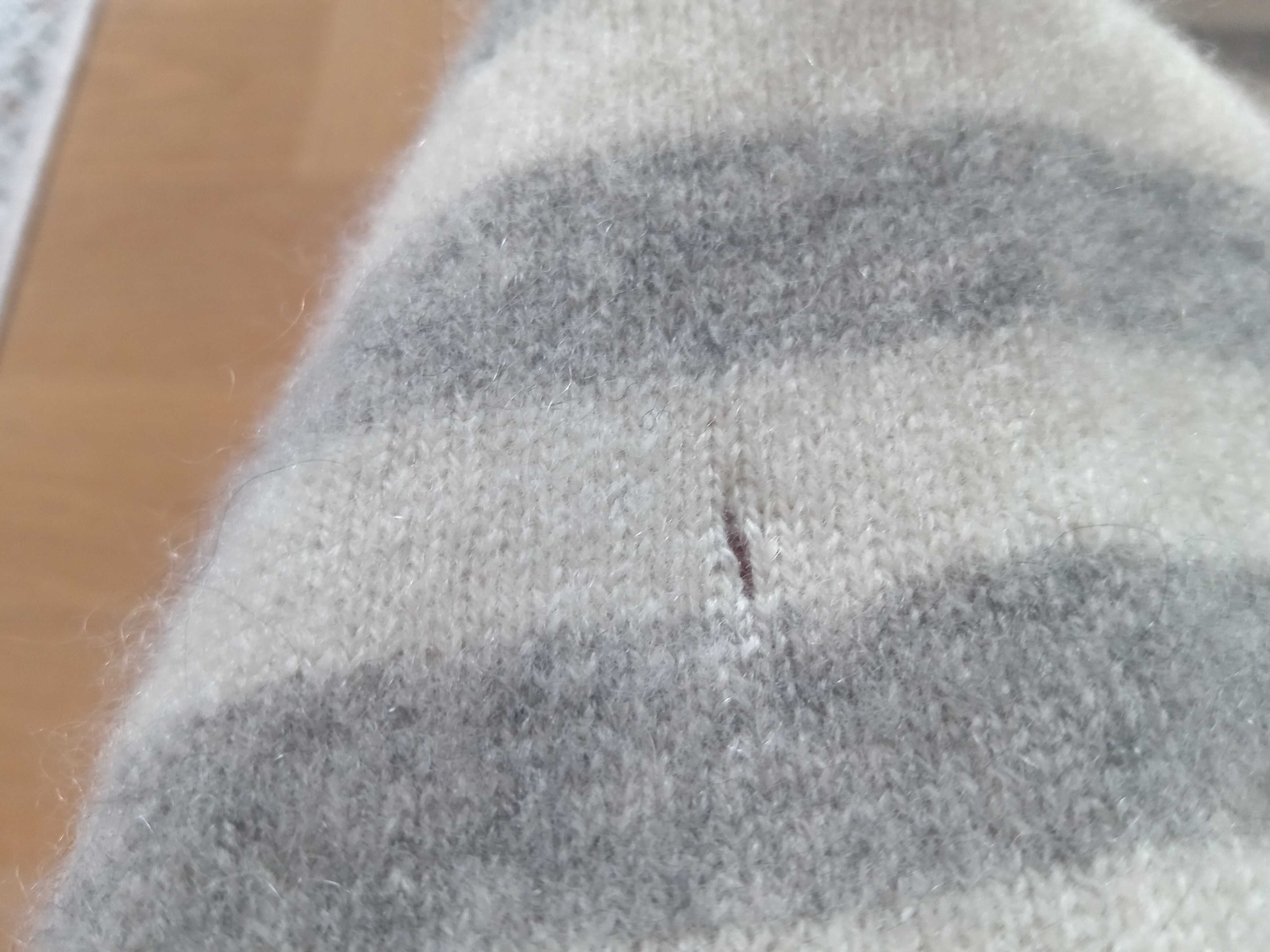 F&F paski sweter 100% kaszmir 36