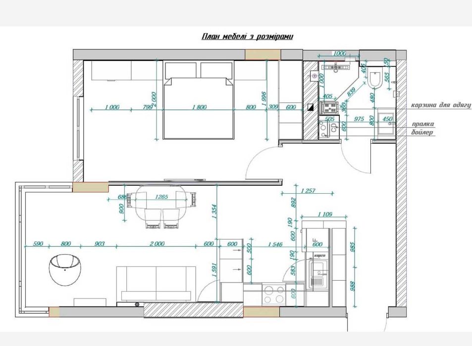 1км.кв., 51кв.м., ЖК R2Residence, здана секція,56000дол, є право власн