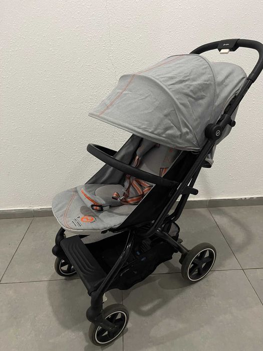 Прогулянкова коляска Cybex Eezy S+2 Lava Grey (з бампером)
