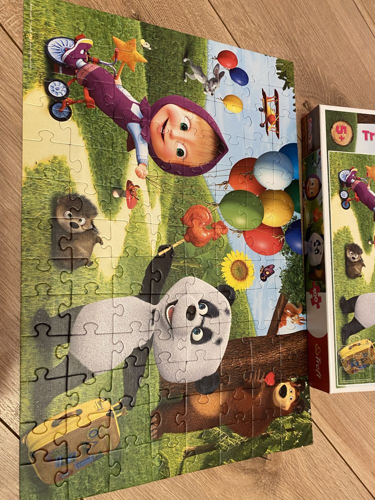 Puzzle Masza i Niedźwiedź 100 Trefl