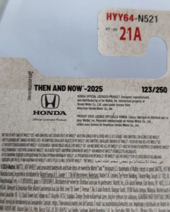 2018 honda civic type r hot wheels