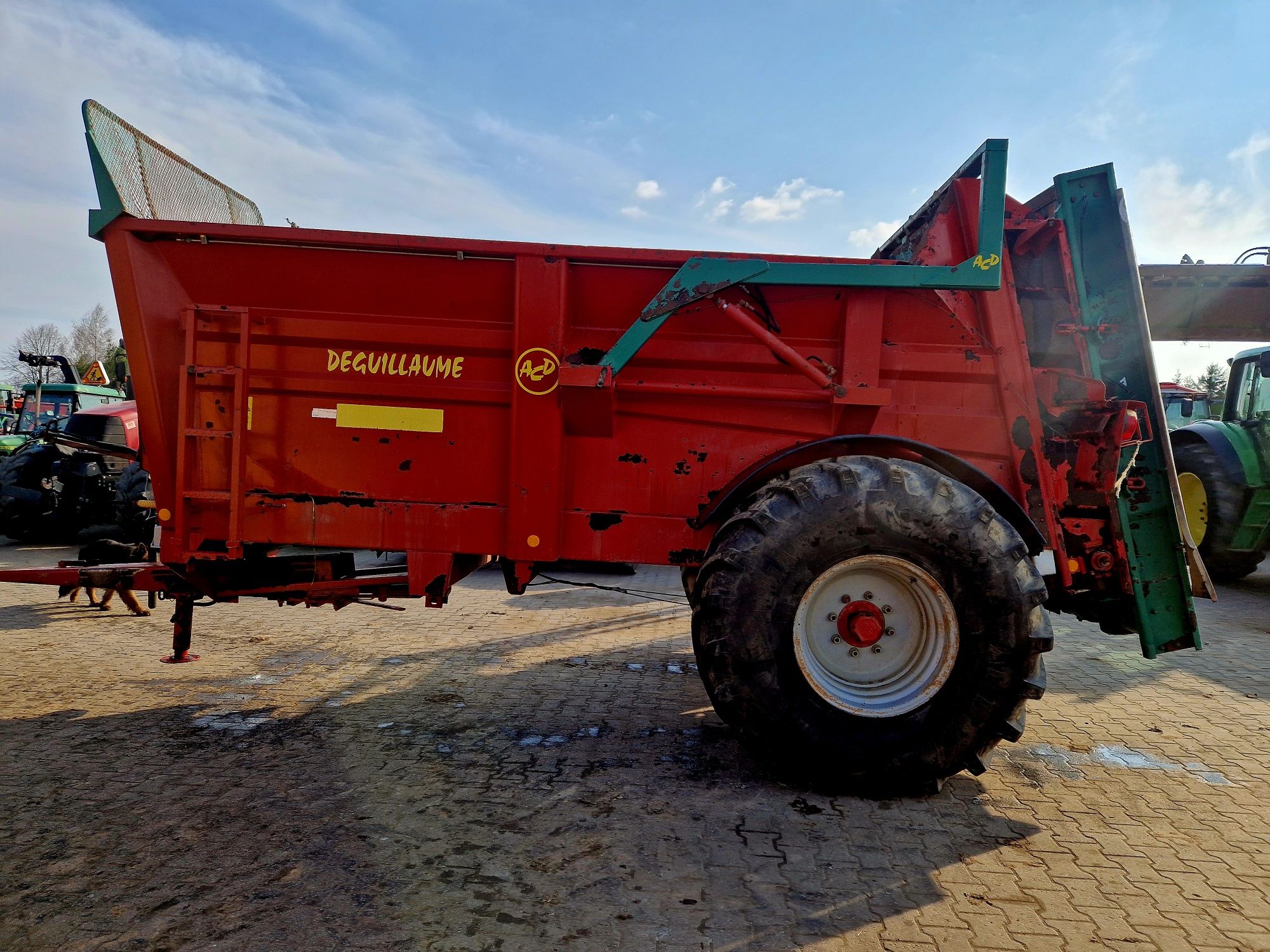 Deguillaume 70 HVD 2009r 10m3 rozrzutnik obornika własna hydraulika