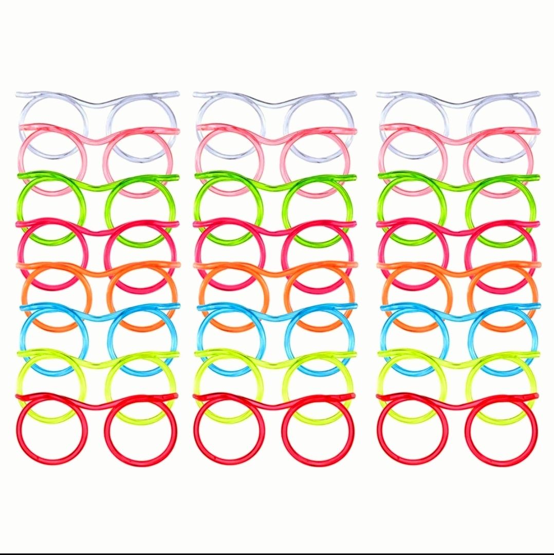 Oculos Palhinha Palha Muito Divertido Várias Cores