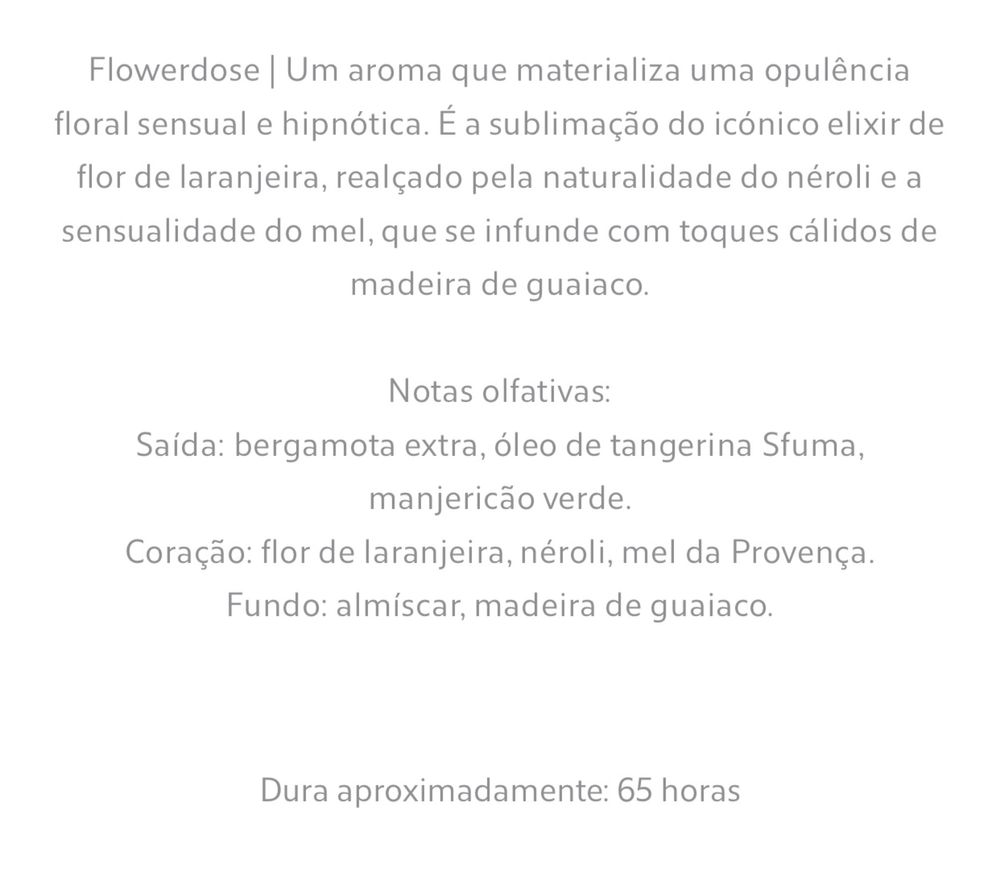 (500 G) Vela Aromática FLOWERDOSE Zara Home NOVO