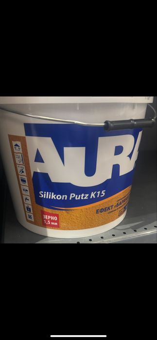 Фасадна штукатурка Баранець фасад в кольорі білий 1.5 зерно бараник