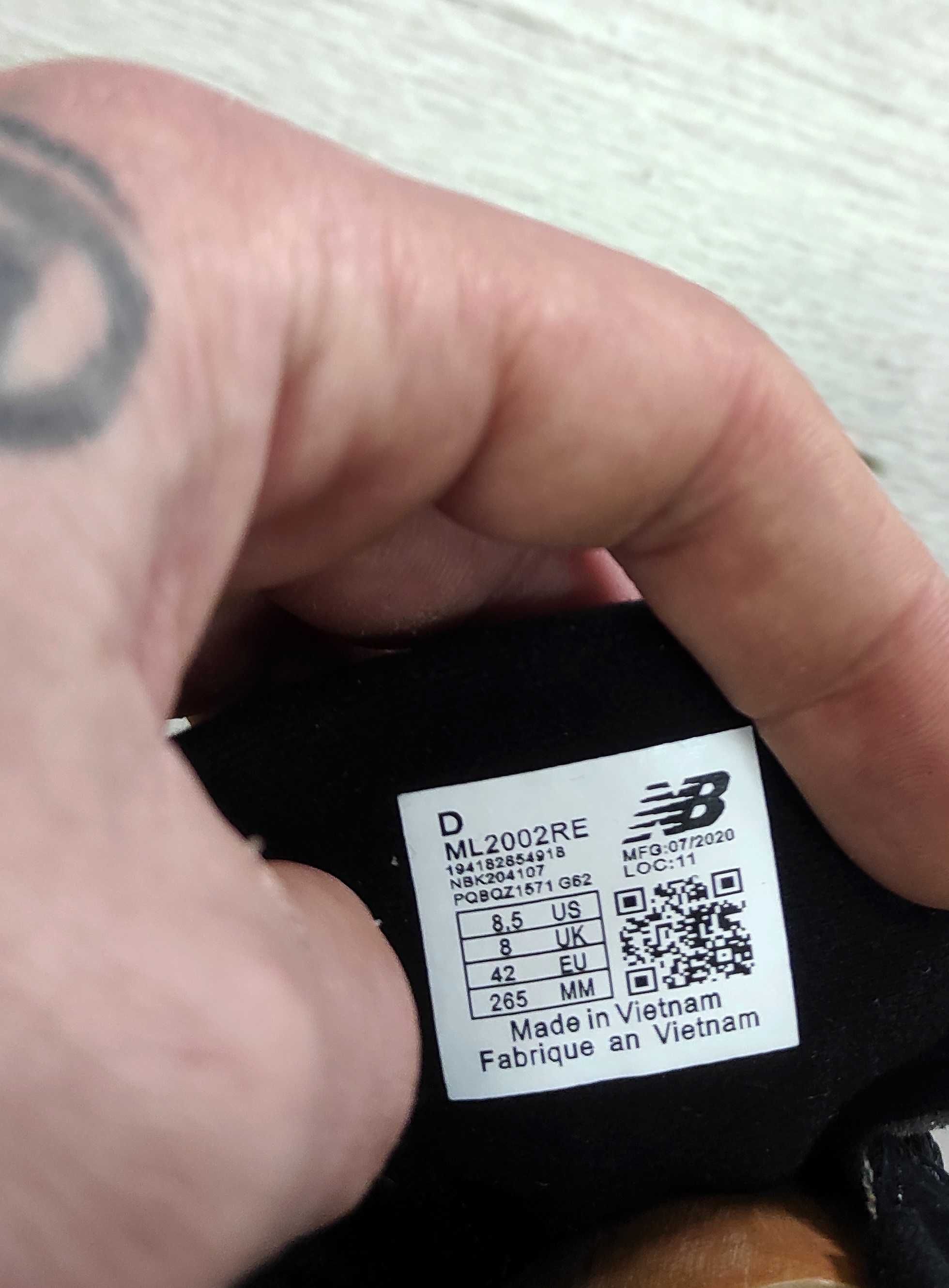 (1869) Чоловічі Кросівки New Balance 2002R чорні (41-46)