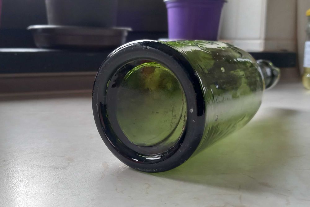 Lipinki Łużyckie Linderode A. Hentschke - przedwojenna butelka piwna.