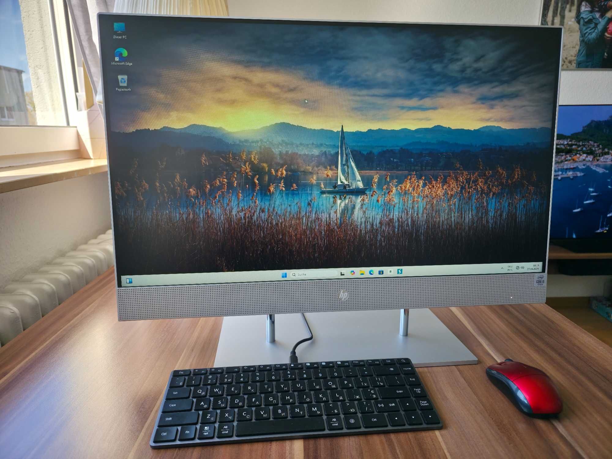 Моноблок HP 27-dp0222ng (27"\Intel i5-10400T\8GB\512Gb SSD + 1Tb HDD )