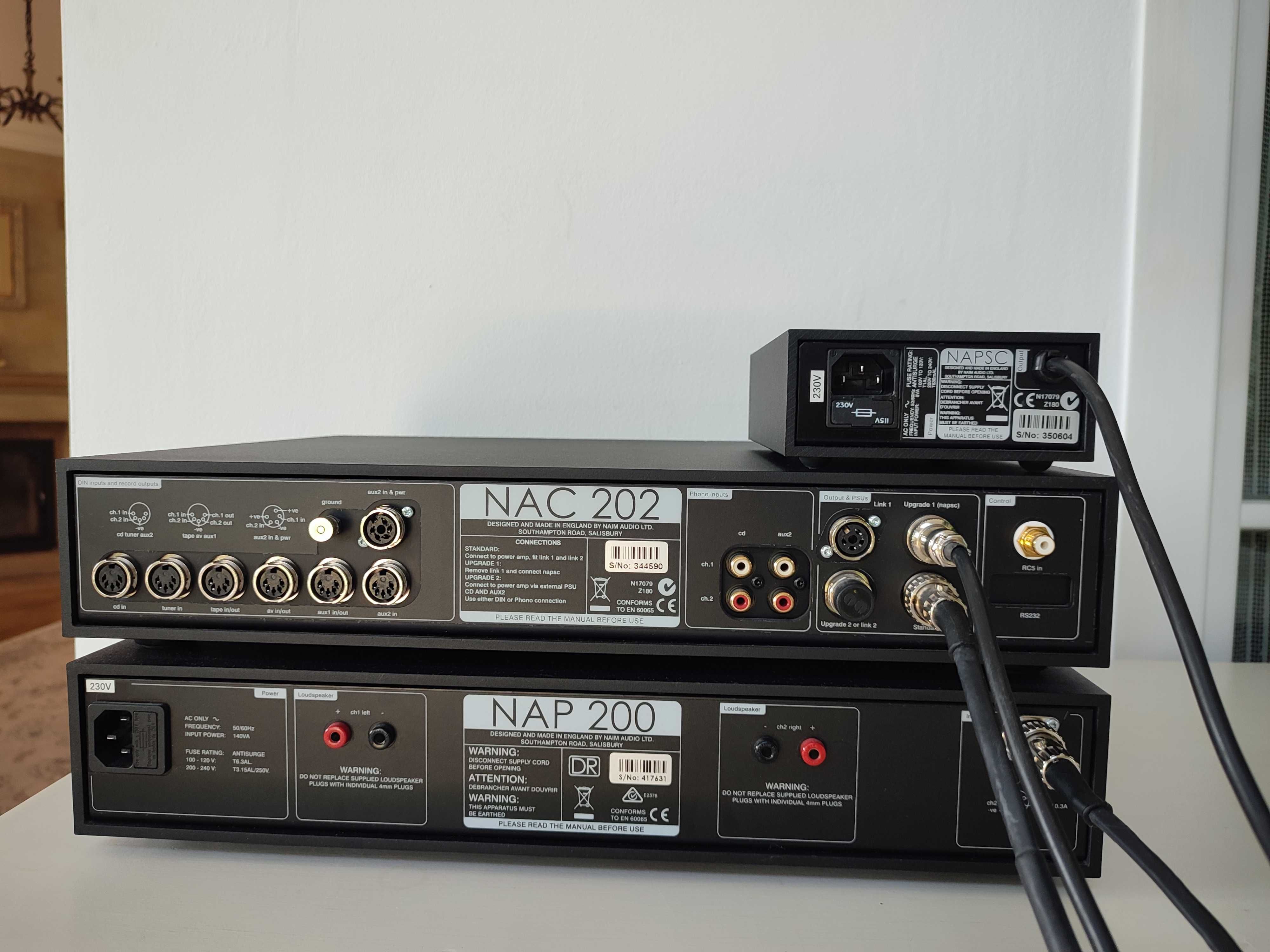 Naim zestaw dzielony NAC 202 NAP 200DR NAPSC