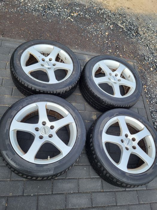 Alufelgi 5x114.3 17' opony zimowe 225/50/17  Barum 6mn