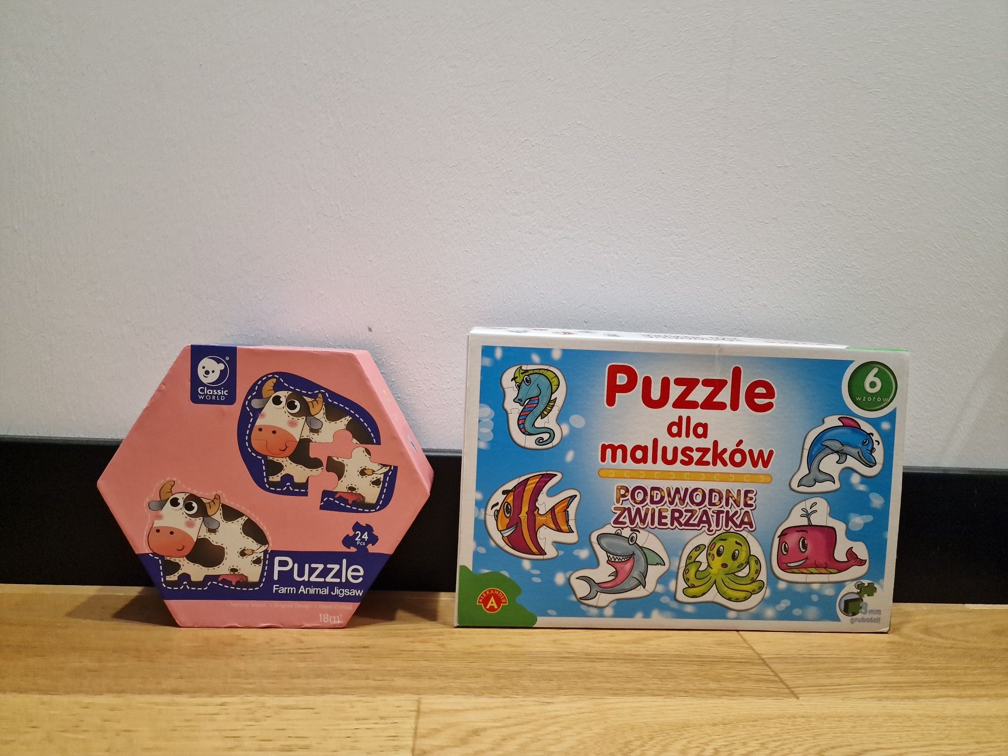 Puzzle kilkuelementowe zestaw 2 sztuk