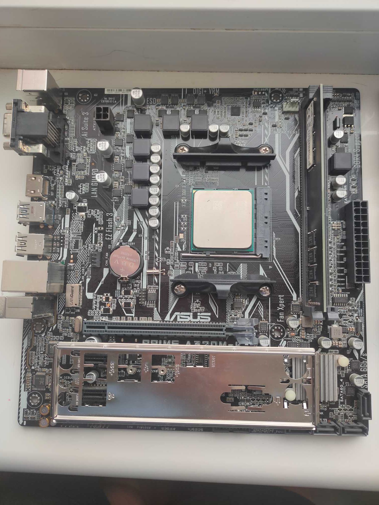 Комплект на sAM4! Asus/MSI A320M-K + процессор + 8 гб ddr4-2666