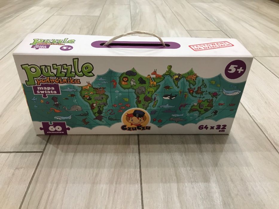 CzuCzu – puzzle 60 elementów – Mapa Świata