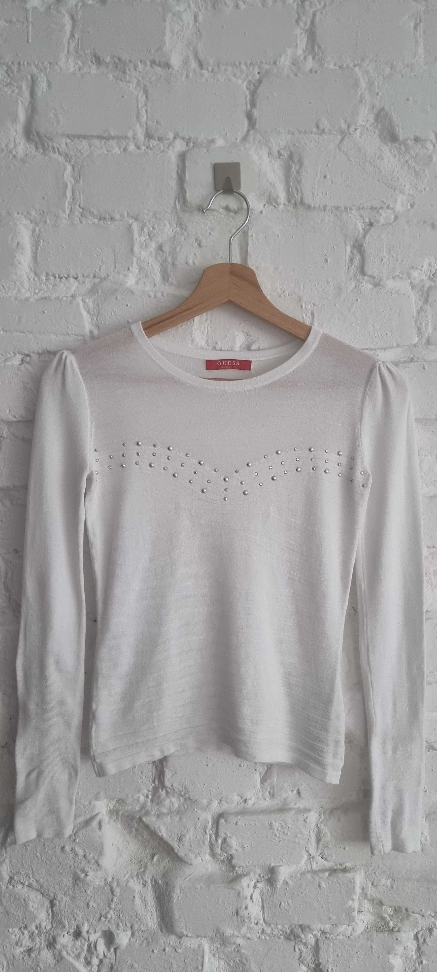 Sweterek bluzka biała Guess XS 34