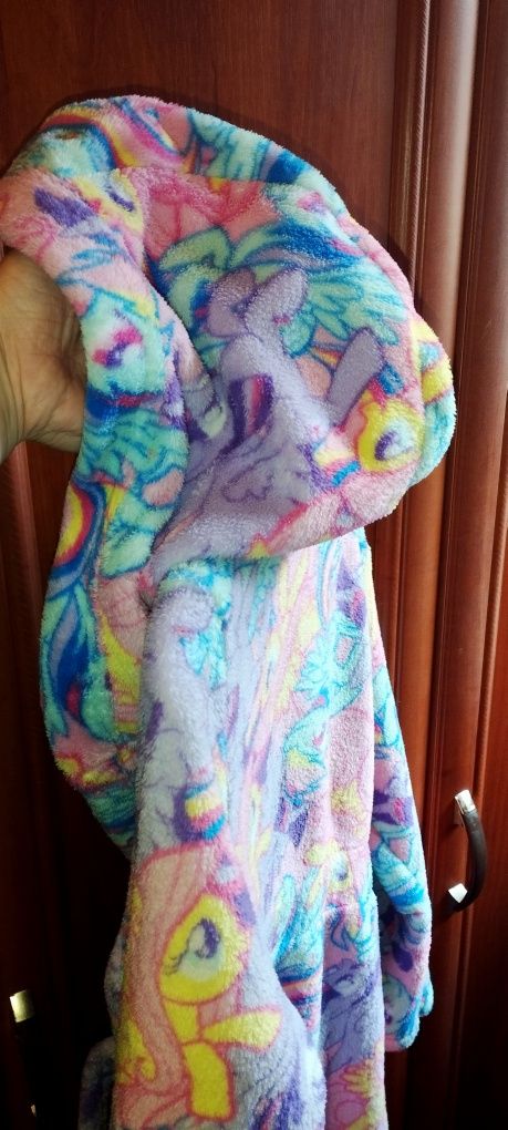 Махровый халат My little pony, Литтл пони, 8-9л