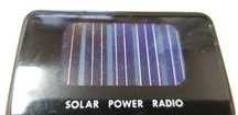 Mini Rádio Solar Portátil.