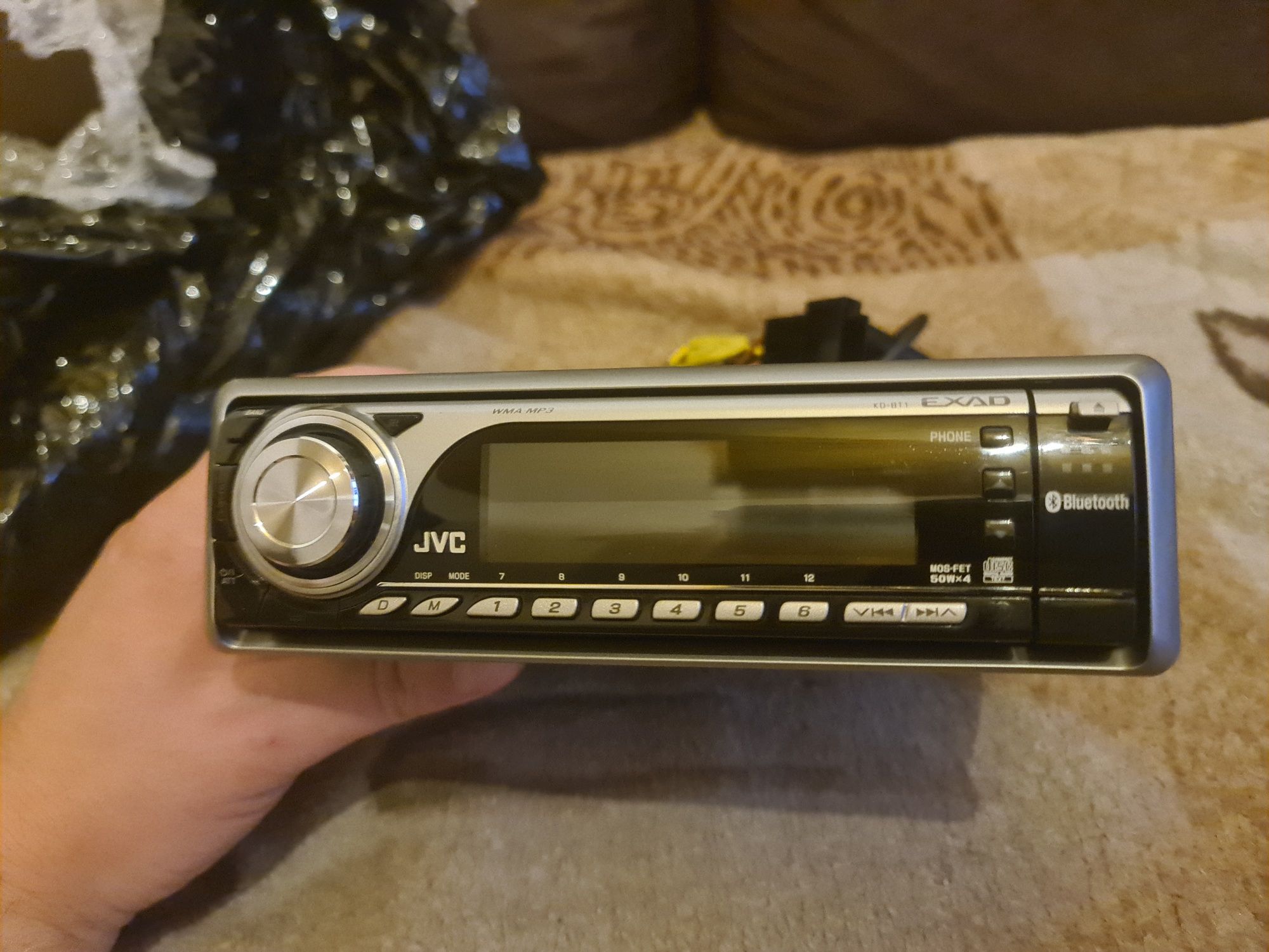 Radio JVC KD BT1 Bluetooth USB aux zmienne kolory rgb wysoki model