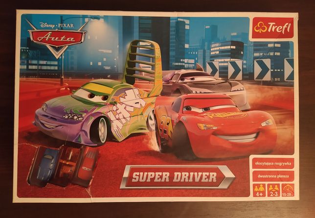 Disney Pixar Auta Super Driver, gra planszowa, do pstrykania palcami