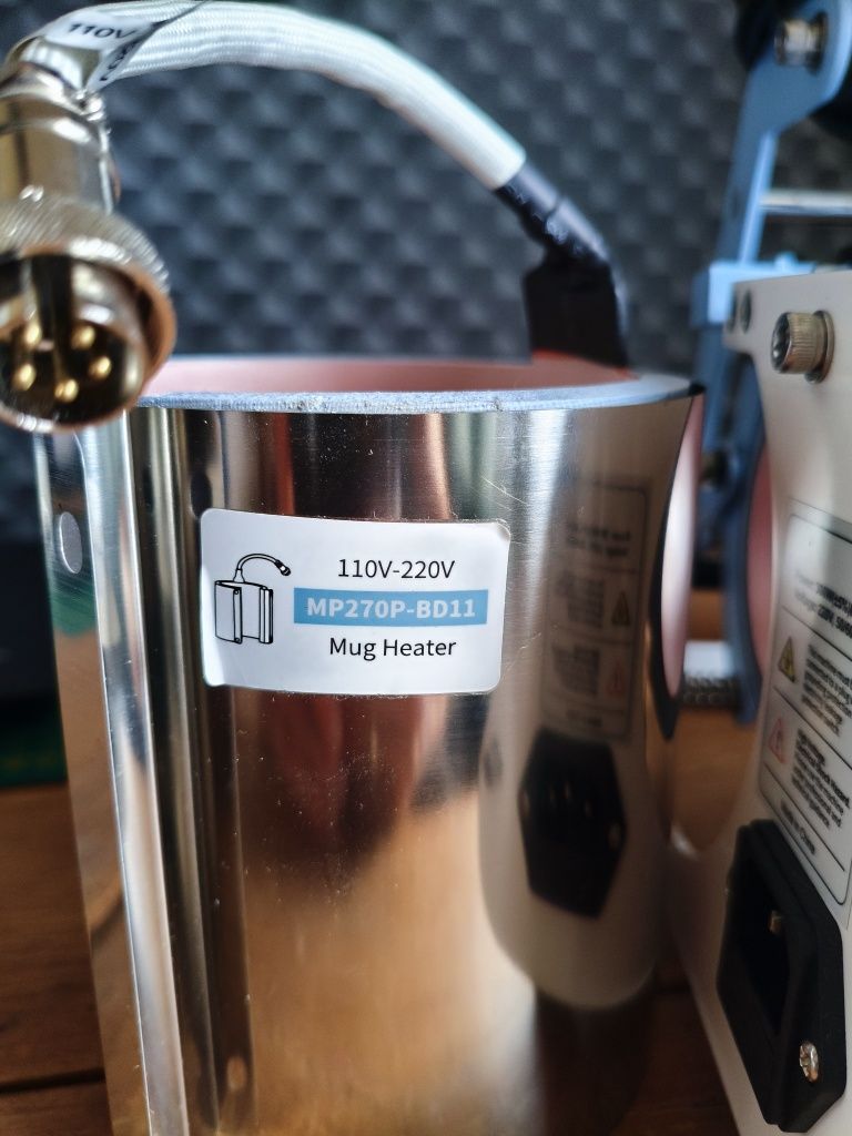 Prasa termiczna do kubków i filiżanek, sublimacja, termotransfer