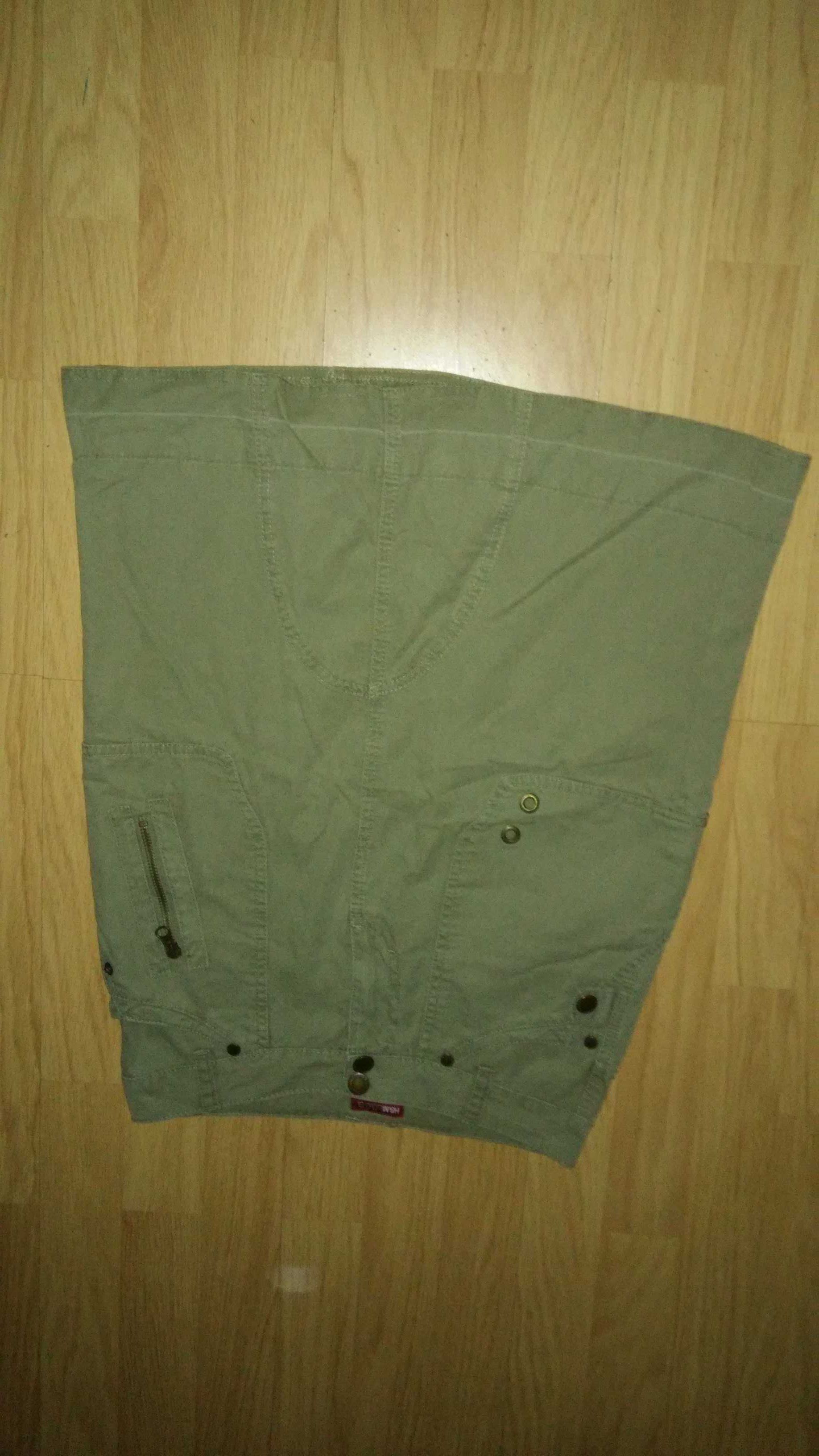 Spódnica H&M L.O.G.G rozmiar 34, khaki, oliwkowa