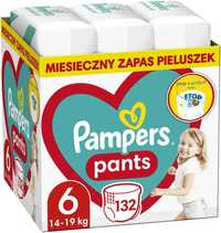 Pampers Pants Pieluchomajtki Rozmiar 6 (14-19kg), 132 Sztuki