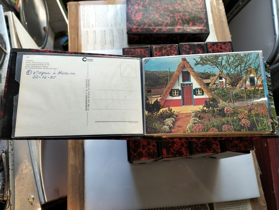 Coleção de 202 postais anos 70 com 5 arquivos
